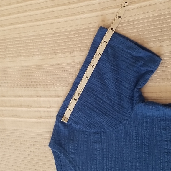 J.Crew Royal Blue Crew Neck T-shirt Top, size XS - Picture 8 of 11